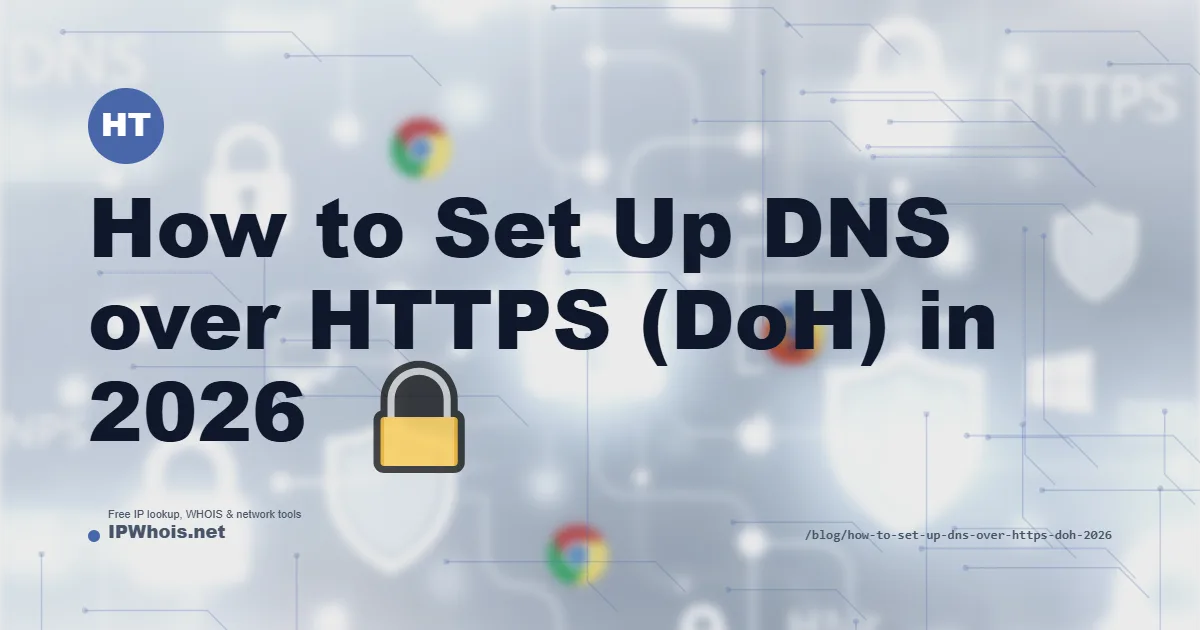 How to Set Up DNS over HTTPS (DoH) in 2026: Step-by-Step for Chrome, Firefox, Windows, Mac, and iPhone